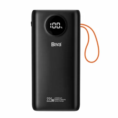 پاوربانک 30000 بیوا Biva BP-049 توان 22.5 وات همراه با کابل متصل