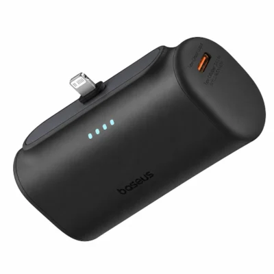 پاوربانک 5000 بیسوس Baseus P10068307113 توان 20 وات همراه با کانکتور لایتنینگ