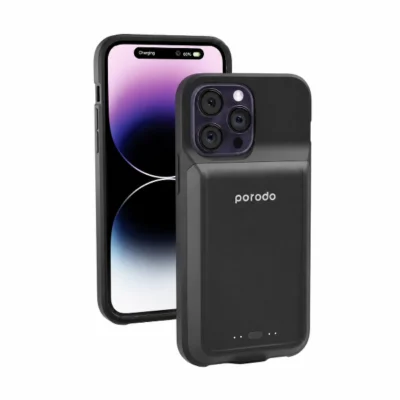 بک کاور و پاوربانک وایرلس پرودو Apple iPhone 14 Pro Max Porodo PBFCH018
