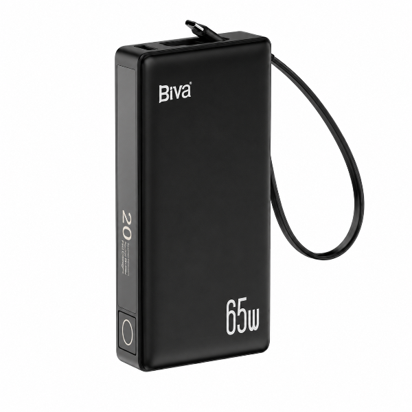 پاوربانک Biva مدل BP-025 توان 65 وات ظرفیت 20000 پاوربانک Biva مدل BP-025 توان 65 وات ظرفیت 20000