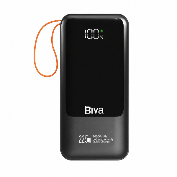 پاوربانک Biva مدل BP-022 توان 22.5 وات ظرفیت 30000 پاوربانک Biva مدل BP-022 توان 22.5 وات ظرفیت 30000