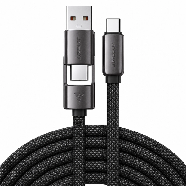 type-c-usb-acefast-c13-05-20-60-1 کابل دو سر Type-C و USB ایس فست ACEFAST C13-05 طول 20 سانتیمتر توان 60 وات - تصویر 1